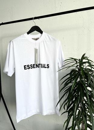 Футболка essentials белая мужская / женская