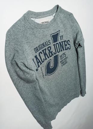 Кофта, свитшот, мужской, серый jack& jones. 
размер - s.7 фото