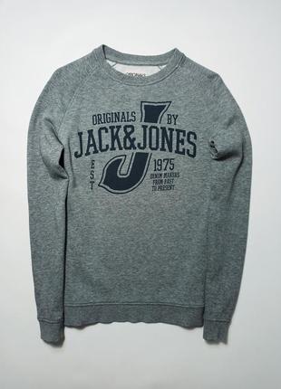 Кофта, свитшот, мужской, серый jack& jones. 
размер - s.6 фото