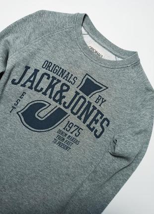 Кофта, свитшот, мужской, серый jack& jones. 
размер - s.5 фото