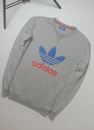 Кофта мужская серая adidas originals. размер - xl.