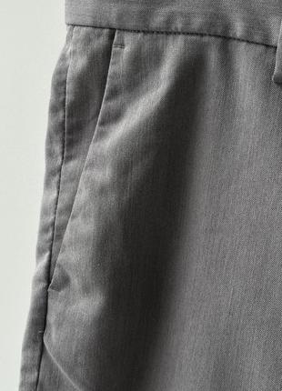 Hm wide classic grey shorts шорты широкие классические брючные оригинал серые легкие летние5 фото