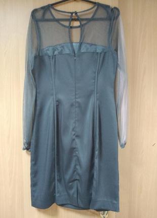 Корсетное платье с сеткой.6 фото