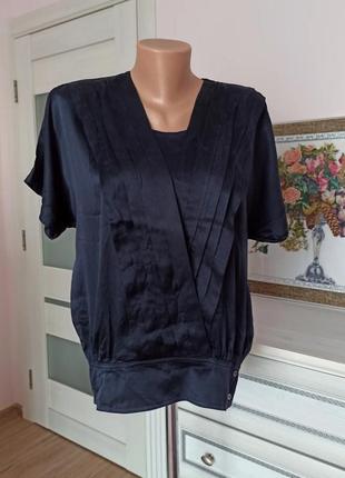 100% шовк ексклюзивна вінтажна шовкова блуза escada