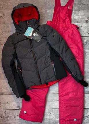 Лыжный костюм куртка лыжная roxy непродуваемая непромокаемая зимняя комбинезон лыжные брюки на подтяжках