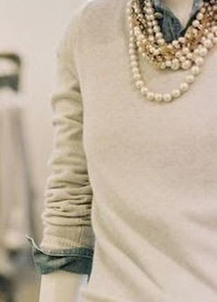 Роскошный базовый кашемировый свитер m&s 100% кашемир8 фото