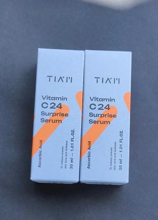 Tiam vitamin c 24 surprise serum, сироватка з двома формами вітаміну с, 30мл2 фото