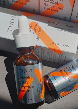 Tiam vitamin c 24 surprise serum, сироватка з двома формами вітаміну с, 30мл