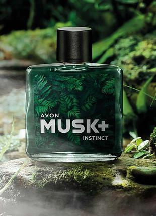 Туалетная вода для мужчин avon musk instinct 75 ml