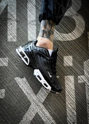 Кроссовки nike air max plus 3"black/white