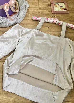 Блуза стильная нарядная с переливом блеском next 10/38/m вечерняя7 фото