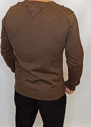 Кофта свитер мужской коричневый tommy hilfiger размер - м