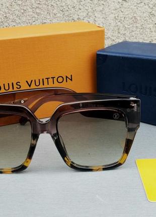 Louis vuitton очки женские солнцезащитные коричневые2 фото