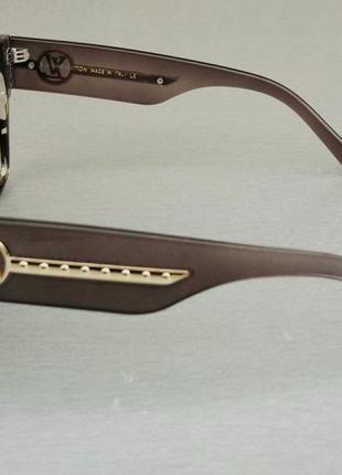 Louis vuitton очки женские солнцезащитные коричневые4 фото