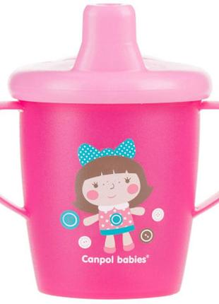 Поїльник-непроливайка canpol babies toys 250 мл рожевий (31/200_pin)