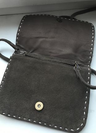 Сумка сумочка клатч на ремінці шкіра іспанський бренд7 фото