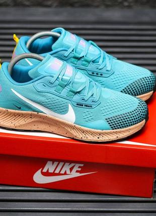 🏝️🌅 летние кроссовки nike zoom pegasus большой свуш найк сеточка сетка лето голубые1 фото