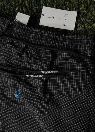 Шорты nike x off-white 002 woven shorts black (new) | original5 фото