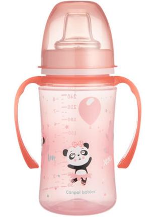 Поїльник-непроливайка canpol babies easystart 240 мл -sweet fun ріжева (35/208_pin)