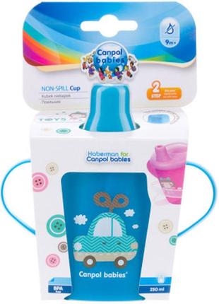 Поїльник-непроливайка canpol babies toys 250 мл блакитний (31/200_blu)4 фото