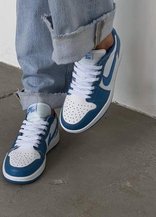 Nike air jordan 1 low blue/white