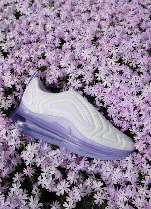 Женские кроссовки nike air max 720 violet white, демисезонные