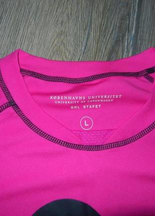 50/xl спортивная розовая фирменная футболка,футболка для фитнеса новая2 фото