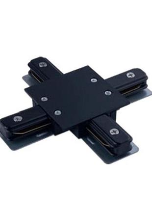 З'єднувач кутовий вбудованого монтажу nowodvorski profile recessed x-connector black cn