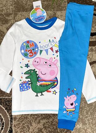 Піжама котонова з peppa // розмір:  📌 3/4 роки // бренд: george