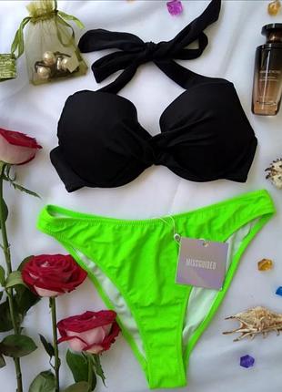 Красивый раздельный купальник missguided с чашками 70с/m