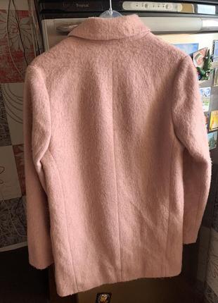 Пальто пудрового цвета, розовое пальто.2 фото