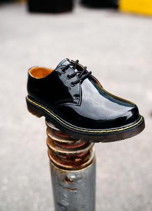 💞женские туфли💞dr. martens 1461 classic black, кожаные осенние/весенние мартинс, чёрные2 фото