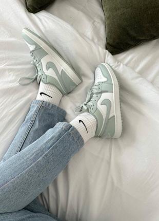 Женские кроссовки  nike air jordan 1 low fresh mint🦋