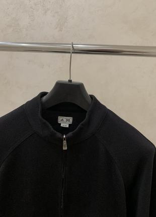 Кофта adidas чоловіча чорна спортивна светр на замок4 фото