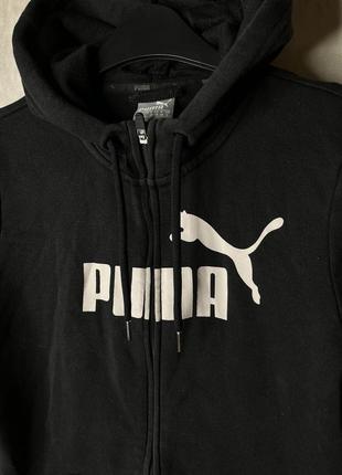 Крутая женская спортивная кофта, зип худи puma big logo size s2 фото