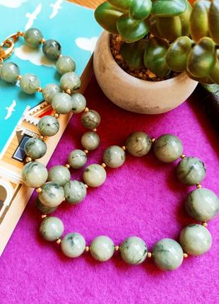 Бусы joan rivers, имитация нефрита, винтаж