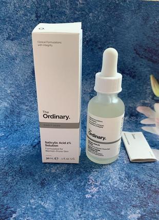 Сироватка для обличчя з саліциловою кислотою the ordinary salicylic acid 2% solution