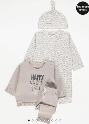 Комплект george, размер 3-6 мес, новый