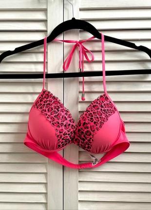 Рожевий ліф від купальника, верх від купальника бренда victoria’s secret