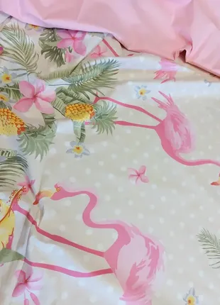 Фламинго- натуральное постельное белье из поплина3 фото