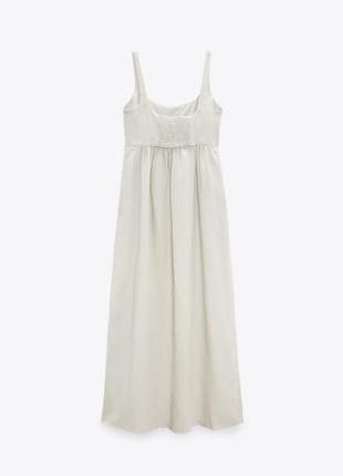 Льняное платье zara, льняное платье zara, платье с добавлением льна zara, платье с добавлением льна zara3 фото