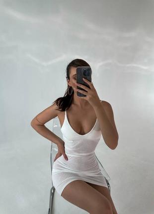 Трикотажное платье🥰3 фото