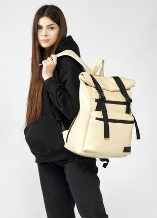 Женский рюкзак ролл sambag rolltop zard шампань