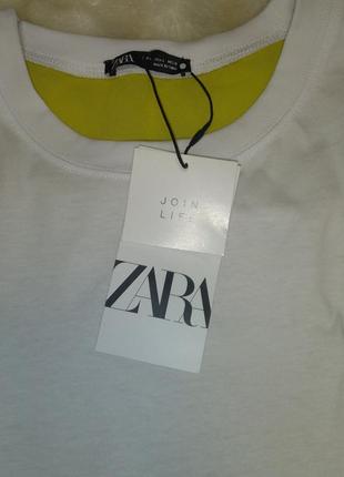 Футболка  zara,оригiнальна модель,колор-блок