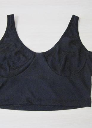 Укорочена маєчка, топ у рубчик primark