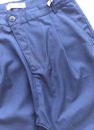 Штани брюки класичні street gang sg5613 темно-сині джогери  140, 146, 150, 152 см6 фото