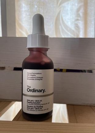 The ordinary - aha 30% + bha 2% peeling solution - кислотний пілінг для обличчя - 30ml4 фото