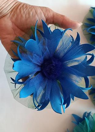 Костюм волошка костюм квіточка василёк спідничка синя пишна і заколка