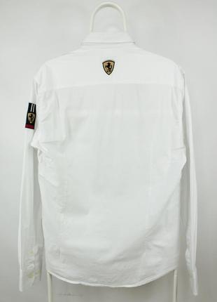 Шикарна сорочка la martina buenos aires & ferrari polo team white shirt7 фото