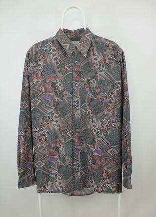 Ультралегка вінтажна сорочка gatsby international cotton/silk multicolor shirt